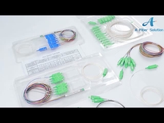 1×4 Splitter оптического волокна SC APC, мини тип Splitter пути PLC 4 для кабельного телевидения