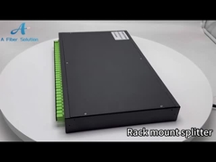 Подгонянное волокно 1U 19' волокна 96 пульта временных соединительных кабелей 48 MPO держатель шкафа