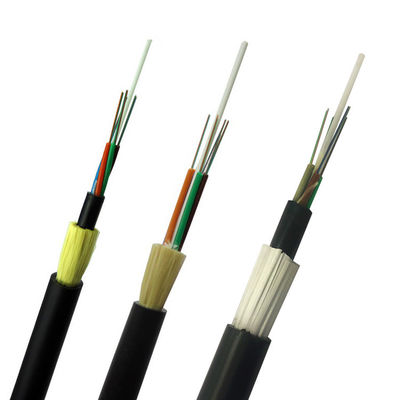 качество  Aerial 48 Core Fiber Optic Cable , ADSS Optical Cable Outdoor Aramid Strength завод