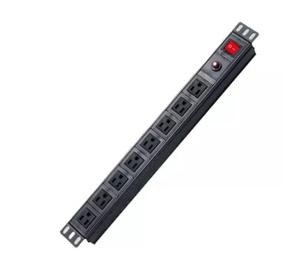 качество  Customized 8 Way PDU Rack Mount Socket With High Flame Retardancy Material завод
