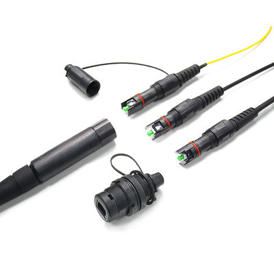 Крытое на открытом воздухе решение Hoptic IP67 FTTH делает водостойким с соединителем Corning Оптитап