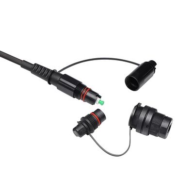 IP68 делают решение водостойким FTTH, гибкий провод SC APC оптического волокна с соединителем Оптитап