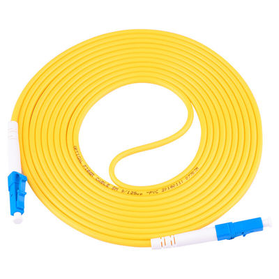Гибкий провод 2.0mm кабеля волокна FTTH однорежимный симплексный 3.0mm LC UPC