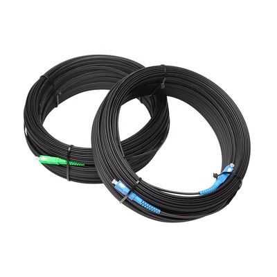 Кабель падения прыгуна на открытом воздухе FTTH, гибкий провод волокна G657A оптически