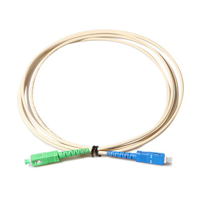 Симплекс одиночного режима гибкого провода 2mm кабеля волокна SC APC для системы FTTH