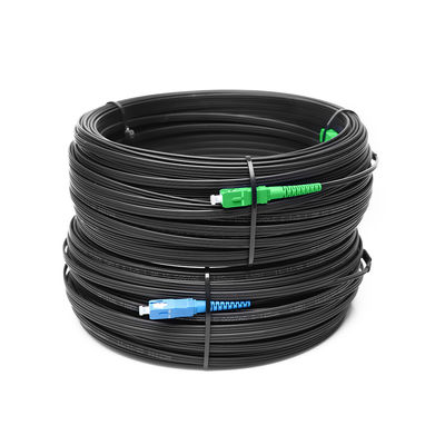 Симплекс ядра G657A гибкого провода 2 кабеля волокна SC UPC APC FTTH для крытое на открытом воздухе