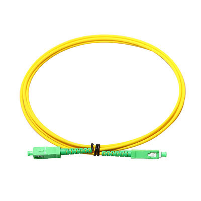 заплата оптического волокна 3.0mm SM LSZH привязывает SC APC к SC UPC с RoHS Certfied