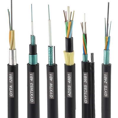 Поставка ADSS GYTA GYTS GYXTW 4 фабрики OEM 8 12 24 48 96 144 кабель оптического волокна 288 ядров, на открытом воздухе кабель Pric стекловолокна