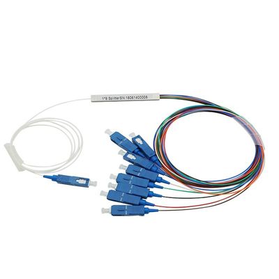 Подгонянный тип трубки PLC Сплиттер 1x8 оптического волокна FTTH мини стальной