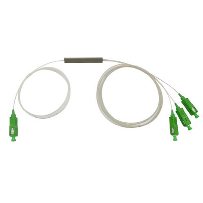 Сплиттер оптического волокна G657A1 FTTH 1x2, мини SC APC 0.9mm Сплиттер PLC