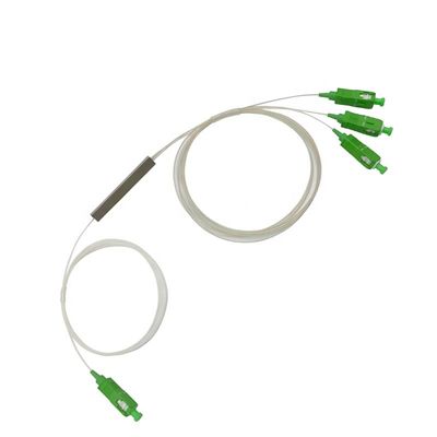 Сплиттер оптического волокна G657A1 FTTH 1x2, мини SC APC 0.9mm Сплиттер PLC