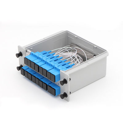 Тип длина волны кассеты Сплиттер 1x16 оптического волокна PLC SC UPC 1650nm