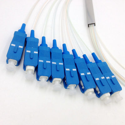 Сплиттер 1x8 PLC оптического волокна в 1 метр мини с соединителем SC UPC