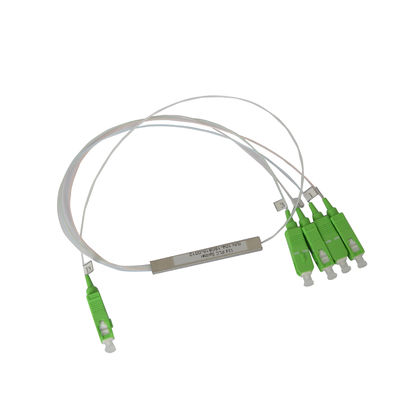 Сплиттер PLC 1x4 волокна оптически, Сплиттер трубки SC APC микро- стальной