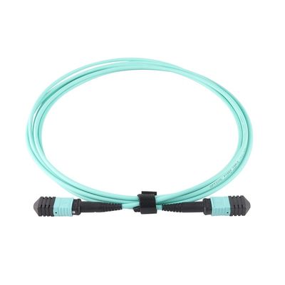 12 гибкий провод кабеля волокна ядра ядра 24, кабель Om3 Om4 заплаты Mtp Mpo для Qsfp