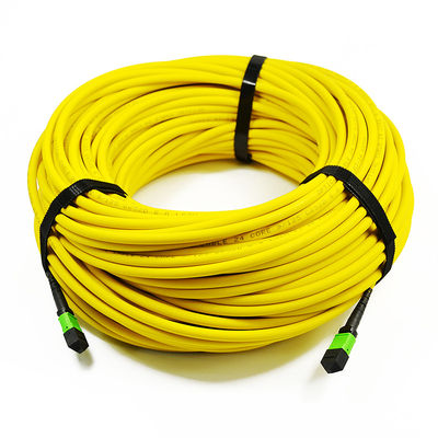 12 гибкий провод кабеля волокна ядра ядра 24, кабель Om3 Om4 заплаты Mtp Mpo для Qsfp