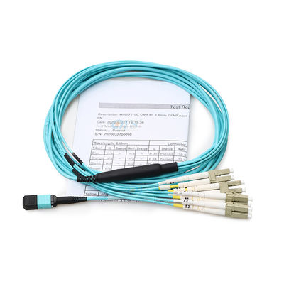24 сборки кабеля волокна ядра, MPO к кабелю проламывания LC для FTTH