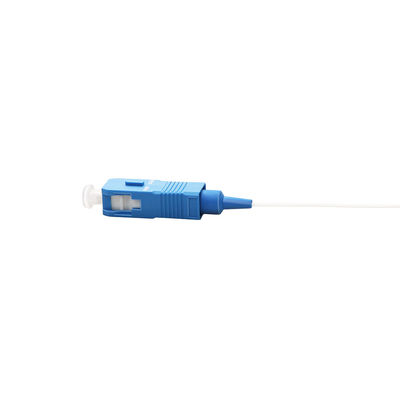 сборка кабеля волокна диаметра 0.9mm белое SC 9/125 G657A1/UPC симплексное отполированное