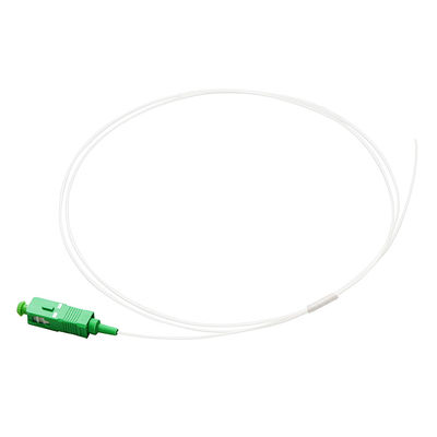 сборка кабеля волокна диаметра 0.9mm белое SC 9/125 G657A1/UPC симплексное отполированное