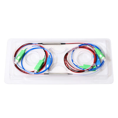 Wdm 1310 1490 Сплиттер оптического волокна портов FTTH 3 1550 типов трубки Fwdm стальных