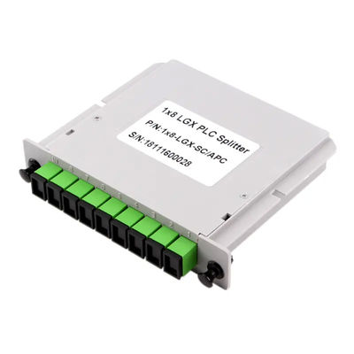 Тип Сплиттер 1x8 кассеты оптического волокна PLC с соединителем SC UPC