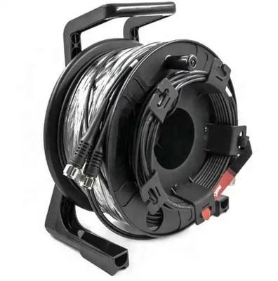 Черные наружные кабельные ролики 300M 250M 200M 150M 100m LC To LC Fiber Patch Cord Extension Cable Reel
